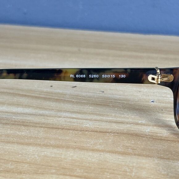Ralph Lauren  RL 6068 5260 Eyeglasses Frames Only Black Havana 53 15 130 main image 5